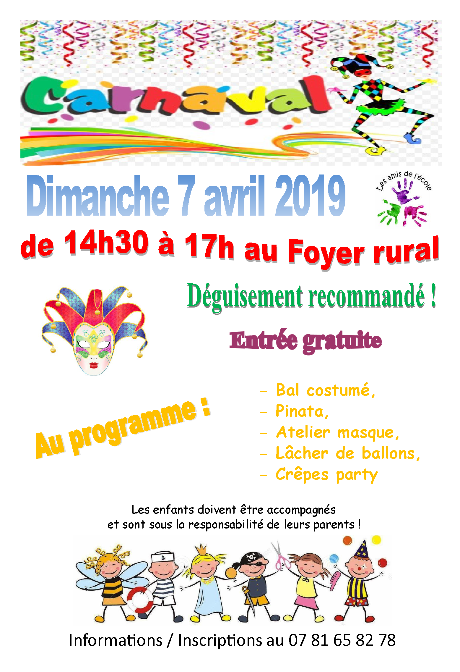 Carnaval des amis de l'école | Marolles-sur-seine
